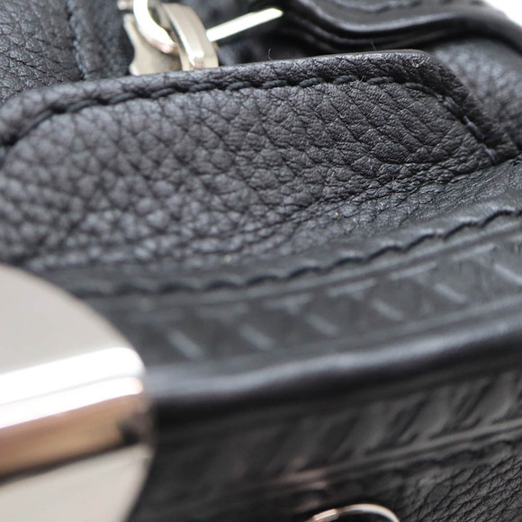 Louis Vuitton Side Trunk Grained Calfskin Leather Black - Picture 8 of 9